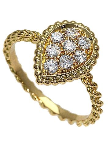 Boucheron Boucheron Serpent Bohème Small Diamond Ring #50, 18K Yellow Gold, Women's. (view 1)