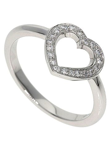 Tiffany & Co. Tiffany &amp; Co. Sentimental Heart Diamond Ring, Platinum PT950, Women's Ring. (view 1)