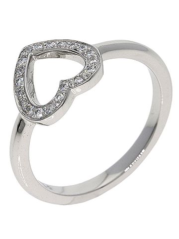Tiffany & Co. Tiffany &amp; Co. Sentimental Heart Diamond Ring, Platinum PT950, Women's Ring. (view 2)
