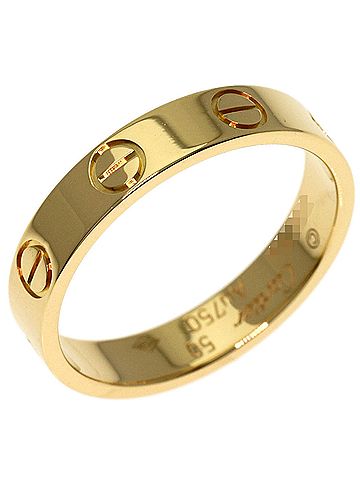 Cartier Cartier Mini Love Ring #50, 18K Yellow Gold, Women's Ring, CARTIER (view 2)