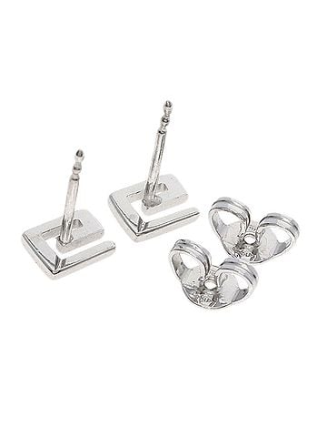 Gucci Gucci G-logo earrings, 18K white gold, women's. (view 2)