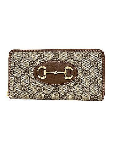 Gucci Gucci 621889 Round Zipper Horsebit GG Supreme Long Wallet PVC Women's GUCCI (view 1)