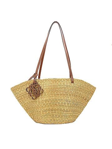 Loewe Loewe Shell Basket Bag Tote Straw/Leather Women's LOEWE (view 1)
