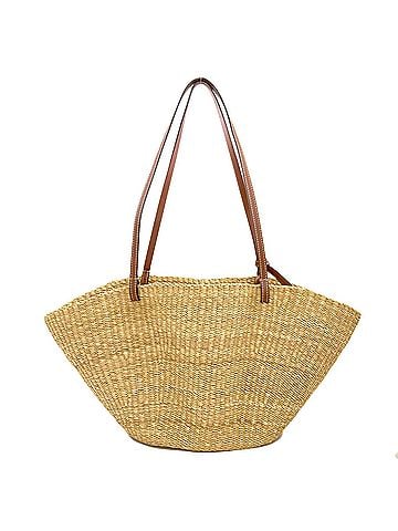 Loewe Loewe Shell Basket Bag Tote Straw/Leather Women's LOEWE (view 2)