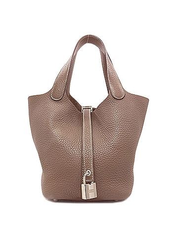 Hermès Hermes Picotin Lock PM Etoupe Silver Hardware Handbag Taurillon Leather Women's HERMES (view 1)