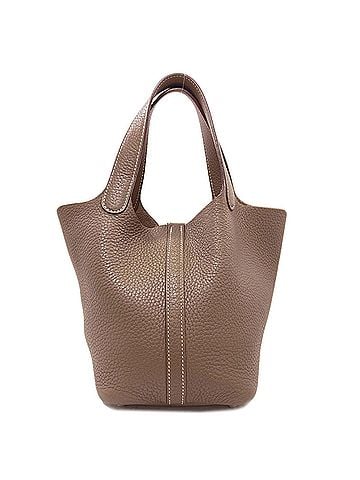 Hermès Hermes Picotin Lock PM Etoupe Silver Hardware Handbag Taurillon Leather Women's HERMES (view 2)