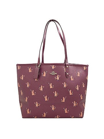 Coach Coach F80232 Reversible Cat Tote Bag PVC Women's COACH (view 1)