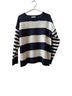 Zenana Outfitters 100% Acrylic Stripes Blue Ivory Pullover Sweater Size XL - photo 1