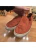 Tory Burch 100% Suede Multi Color Red Burgundy Sneakers Size 6 - photo 8