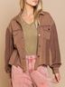 Pol Print Brown Button-Down Shirt Size S - photo 4