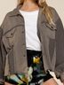 Pol Print Brown Button-Down Shirt Size S - photo 9