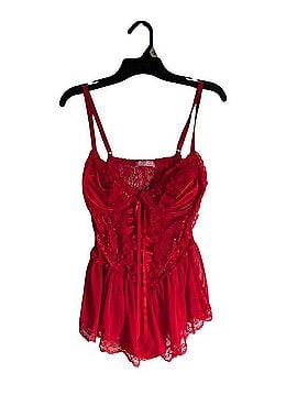 Sugar Thrillz Red Lace Intimate Babydoll Romper (view 1)