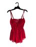 Sugar Thrillz Red Lace Intimate Babydoll Romper - photo 1