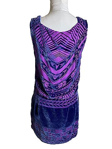 Nanette Lepore Velvet Burnout Cowl-Neck Cocktail Dress (view 2)