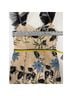 Lulus 100% Polyester Floral Tan Black Cocktail Dress Size XS - photo 8