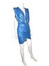 Baobab Collection Solid Blue Cocktail Dress Size M - photo 4