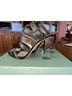 Maiyet 100% Calf Leather Snake Print Brown Ivory Heels Size EU 38 1/2 - photo 5