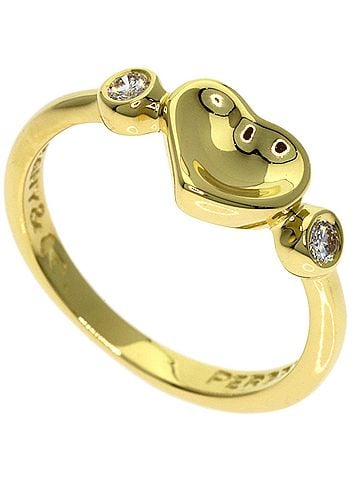 Tiffany & Co. Tiffany &amp; Co. Closed Heart 2-Piece Diamond Ring, 18K Yellow Gold, Women's. (view 1)