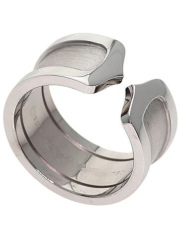 Cartier Cartier C2 Ring LM #51 Ring, 18K White Gold, Women's, CARTIER (view 1)
