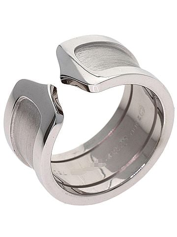 Cartier Cartier C2 Ring LM #51 Ring, 18K White Gold, Women's, CARTIER (view 2)