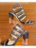 Maiyet 100% Calf Leather Snake Print Brown Ivory Heels Size EU 38 1/2 - photo 11