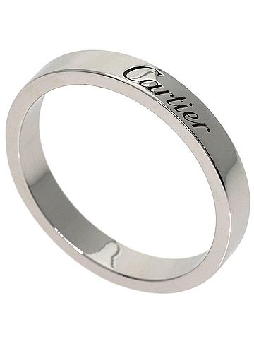 Cartier Cartier C de #54 Ring, Platinum PT950, Women's, CARTIER (view 1)