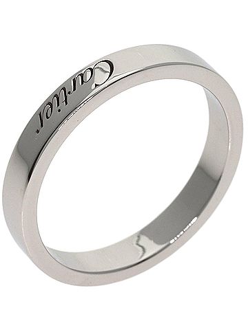 Cartier Cartier C de #54 Ring, Platinum PT950, Women's, CARTIER (view 2)