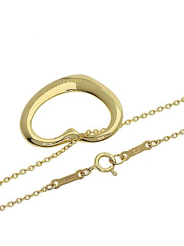 Tiffany & Co. Tiffany &amp; Co. Open Heart Necklace, 18K Yellow Gold, Women's. (view 2)