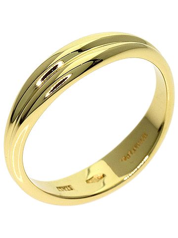 Tiffany & Co. Tiffany &amp; Co. Double Wave Ring, 18K Yellow Gold, Women's. (view 2)