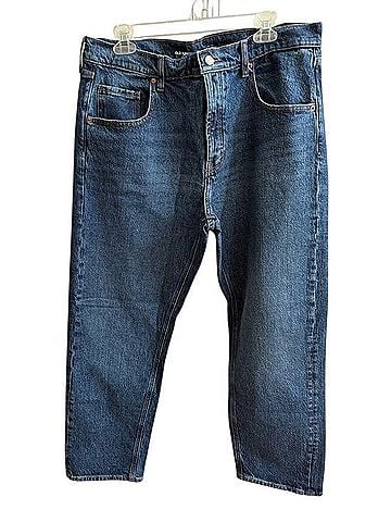 Old Navy Mid-Rise Slouchy Straight Leg Jeans (view 1)
