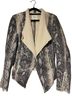Bebe Snake Print Gray White Jacket Size M - photo 2