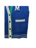 Maje Solid Blue Cardigan Size M - photo 7
