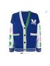 Maje Solid Blue Cardigan Size M - photo 3