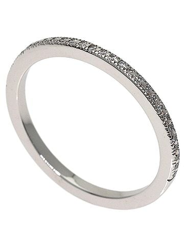 Tiffany & Co. Tiffany &amp; Co. Half Eternity Diamond Ring, Platinum PT950, Women's. (view 1)