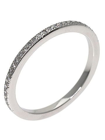 Tiffany & Co. Tiffany &amp; Co. Half Eternity Diamond Ring, Platinum PT950, Women's. (view 2)