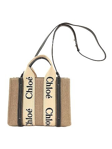 Chloé Chloé Chloe Woody Small 2-Way Handbag, Canvas, Women's (view 1)