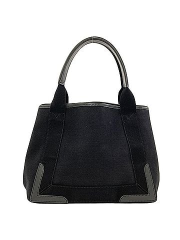 Balenciaga Balenciaga 339933 Navy Cabas Handbag Canvas/Leather Women's BALENCIAGA (view 2)