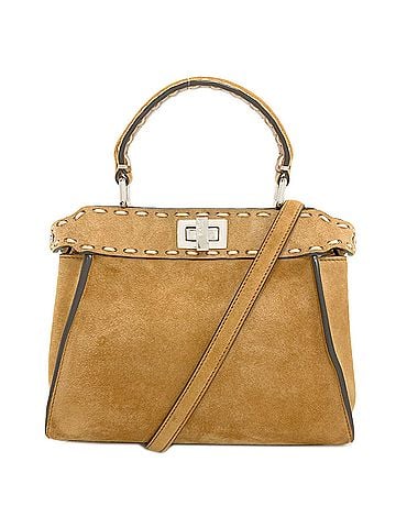 Fendi Fendi Peekaboo Selleria 2-Way Handbag, Suede, Women's FENDI (view 1)