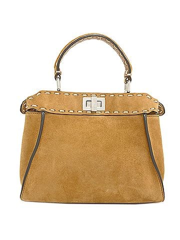 Fendi Fendi Peekaboo Selleria 2-Way Handbag, Suede, Women's FENDI (view 2)
