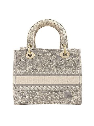 Christian Dior Christian Dior Lady D-Lite 2-Way Handbag, Canvas, Women's (view 2)