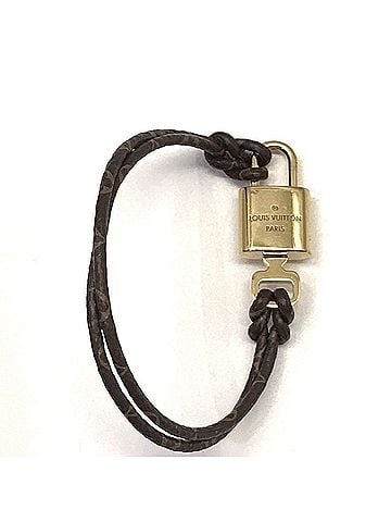 Louis Vuitton Louis Vuitton Bracelet Lockit Again, PVC Leather, Monogram, Brown, Gold, Padlock, M8015 LOUIS VUITTON (view 2)
