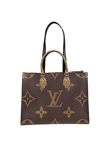 Louis Vuitton Louis Vuitton OnTheGo MM Giant Monogram Shoulder Bag, Handbag, Canvas, M45321, Brown, Women's, LOUIS VUITTON, 2-way (view 1)