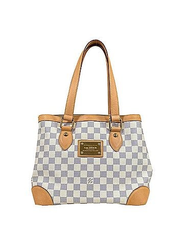 Louis Vuitton Louis Vuitton Hampstead PM Damier Azur Shoulder Bag, Handbag, Canvas, N51207, White, Women's, LOUIS VUITTON (view 1)