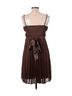 Studio Y 100% Polyester 100% Polyester 100% Polyester 100% Polyester Brown Green Casual Dress Size L - photo 2