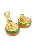 Chanel 100% Other Orange Chanel earrings One size - photo 3