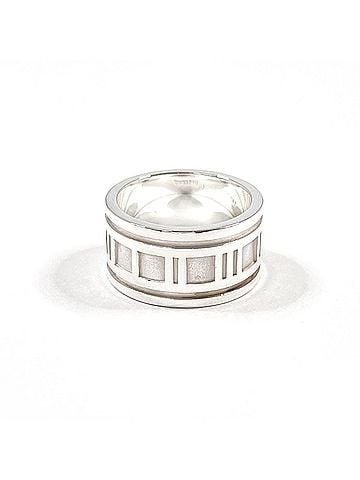 Tiffany & Co. TIFFANY&amp;Co. Tiffany Atlas Ring, Sterling Silver 925cm, Men's (view 2)