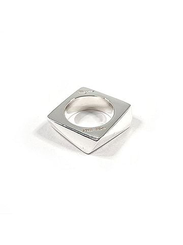 Salvatore Ferragamo Salvatore Ferragamo Square Ring, Sterling Silver 925, Silver, Women's (view 1)
