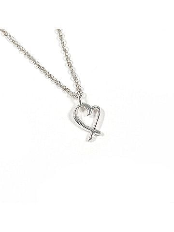 Tiffany & Co. TIFFANY&amp;Co. Tiffany Loving Heart Paloma Picasso Necklace, Sterling Silver 925, Silver, Women's (view 1)