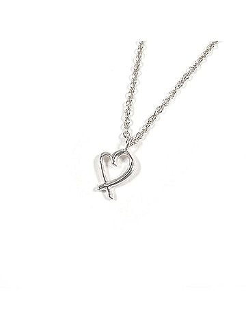 Tiffany & Co. TIFFANY&amp;Co. Tiffany Loving Heart Paloma Picasso Necklace, Sterling Silver 925, Silver, Women's (view 2)