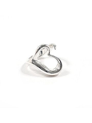 Tiffany & Co. TIFFANY&amp;Co. Tiffany Open Heart Elsa Peretti Ring, Sterling Silver 925, Silver, Women's (view 1)